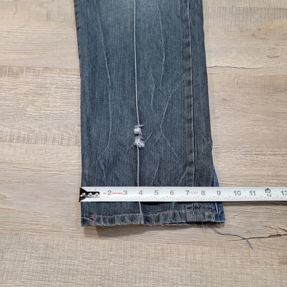 Ed Hardy Christian Audigier VTG 2007 Tiger Embroidered Baggy Jean Size 38x32 Y2K - Picture 13 of 16